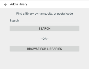 Library finder. See instructions above.