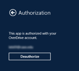 App authorization screen. See instructions above.