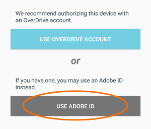 Utilisez le bouton ID Adobe sous Paramètres. Voir les instructions ci-dessus.